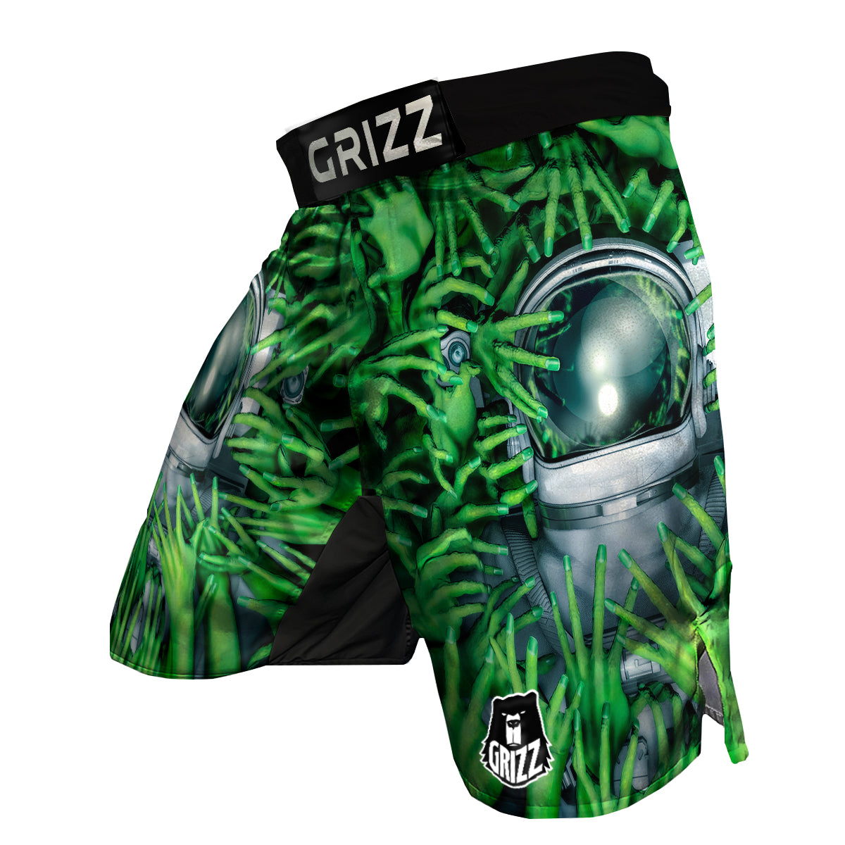 Astronaut And Alien Sci Fi Print MMA Shorts-grizzshop