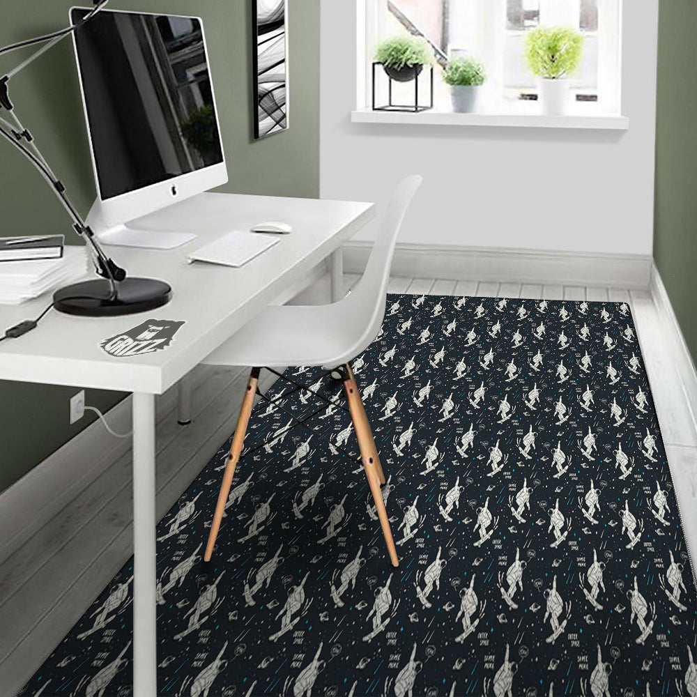 Astronaut Cute Print Pattern Floor Mat-grizzshop