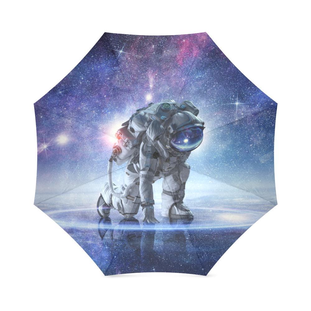 Astronaut Galaxy Space Print Foldable Umbrella-grizzshop