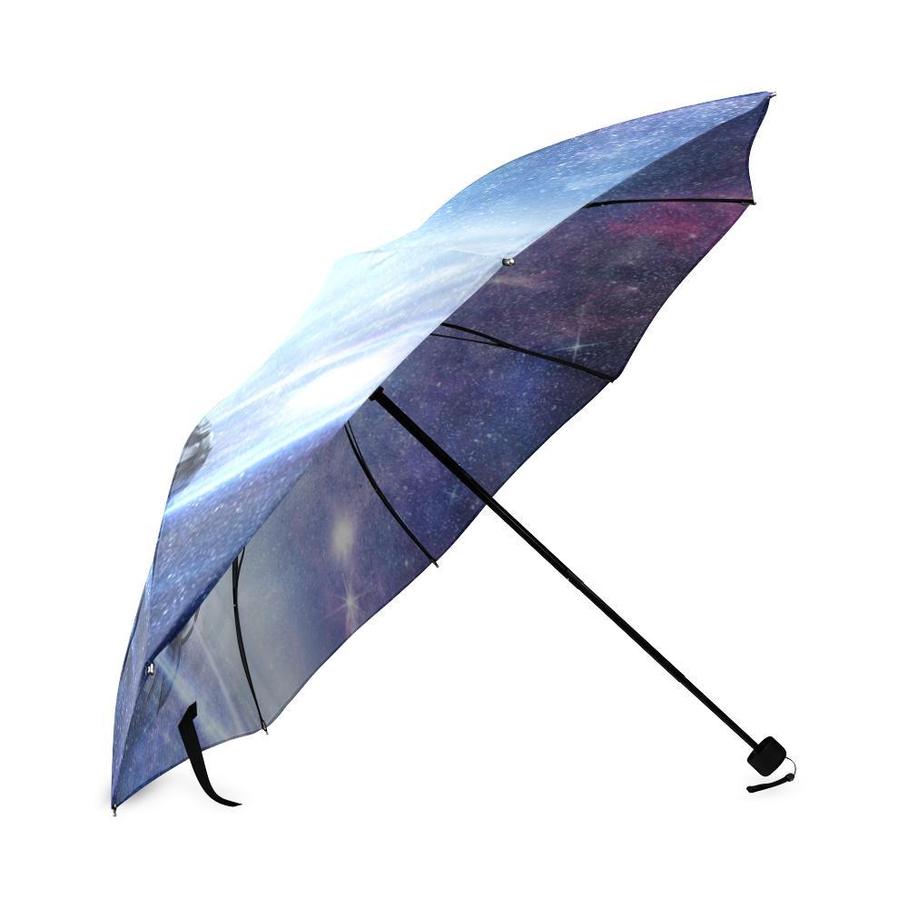 Astronaut Galaxy Space Print Foldable Umbrella-grizzshop