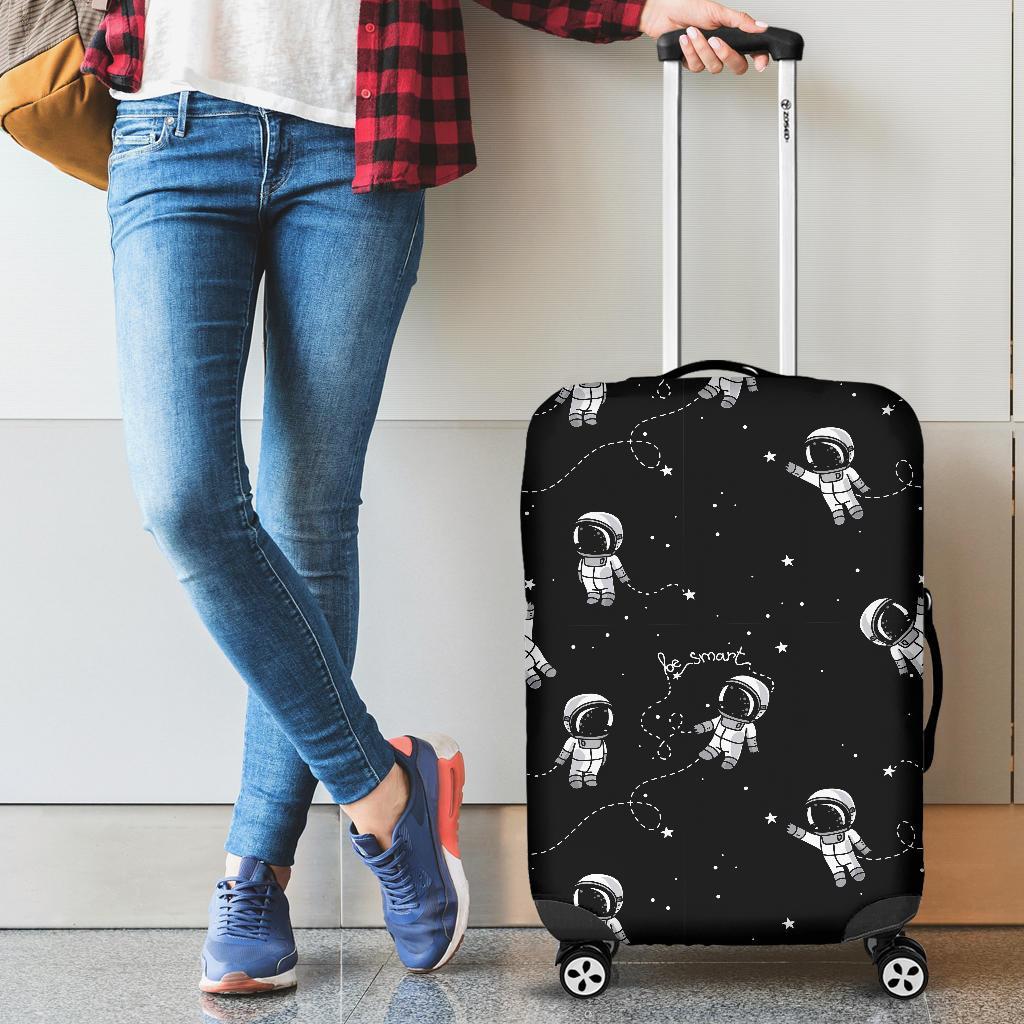 Astronaut Pattern Print Luggage Cover Protector-grizzshop