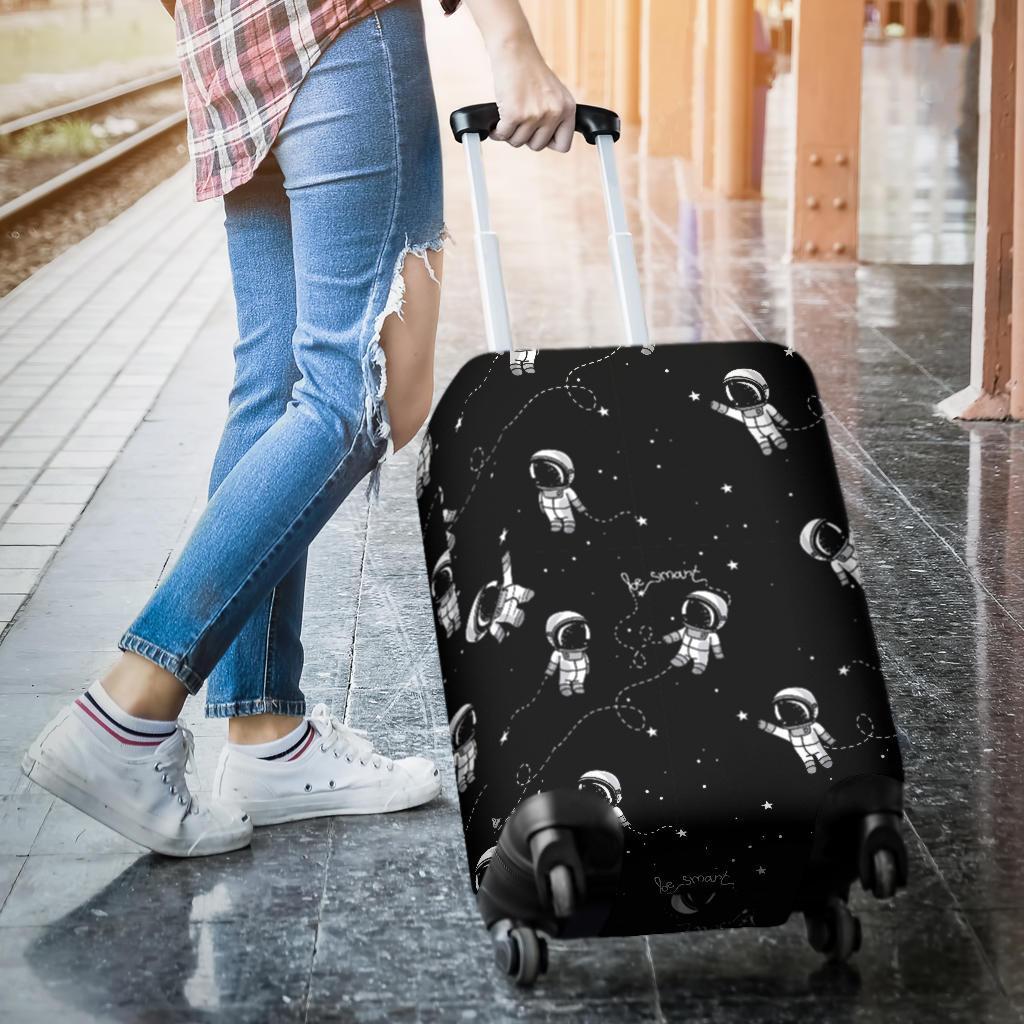 Astronaut Pattern Print Luggage Cover Protector-grizzshop