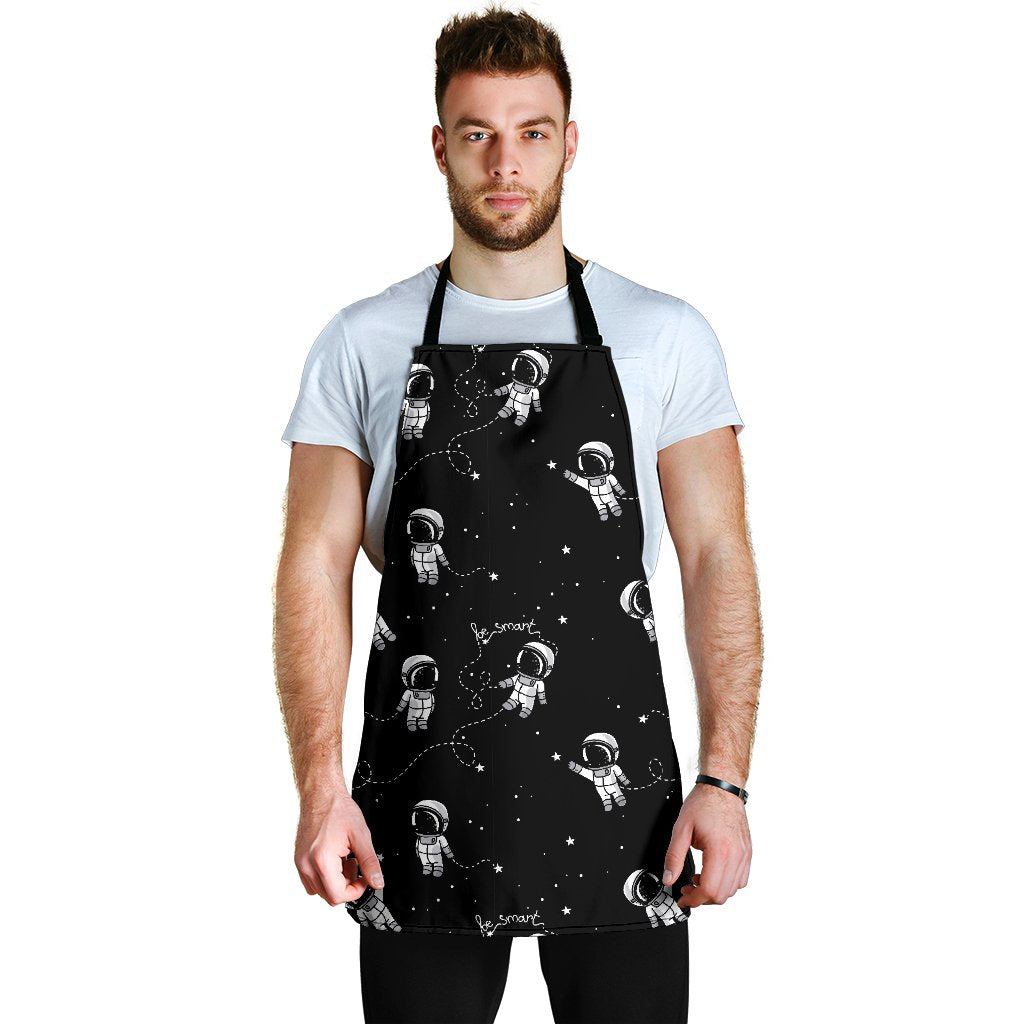 Astronaut Pattern Print Men's Apron-grizzshop