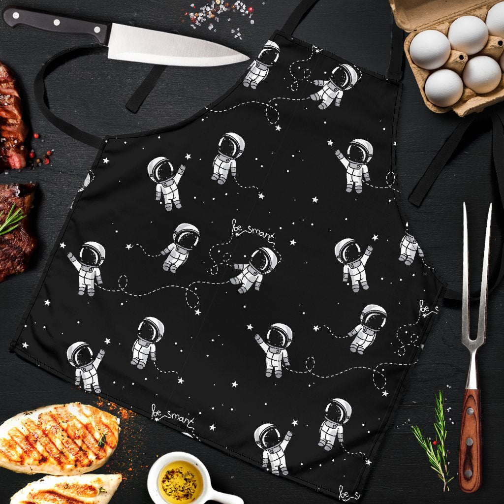 Astronaut Pattern Print Men's Apron-grizzshop