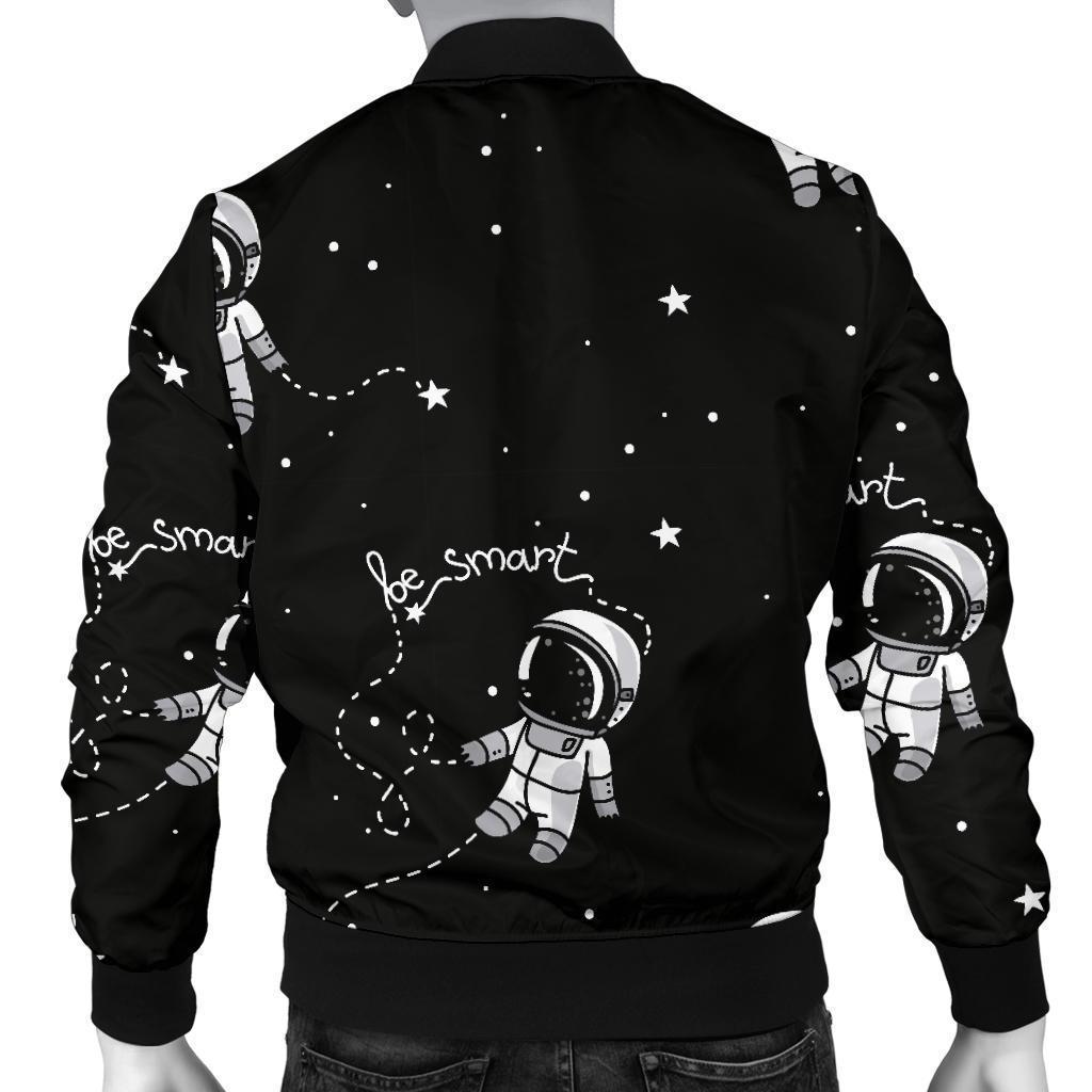 Astronaut Pattern Print Men's Bomber Jacket-grizzshop