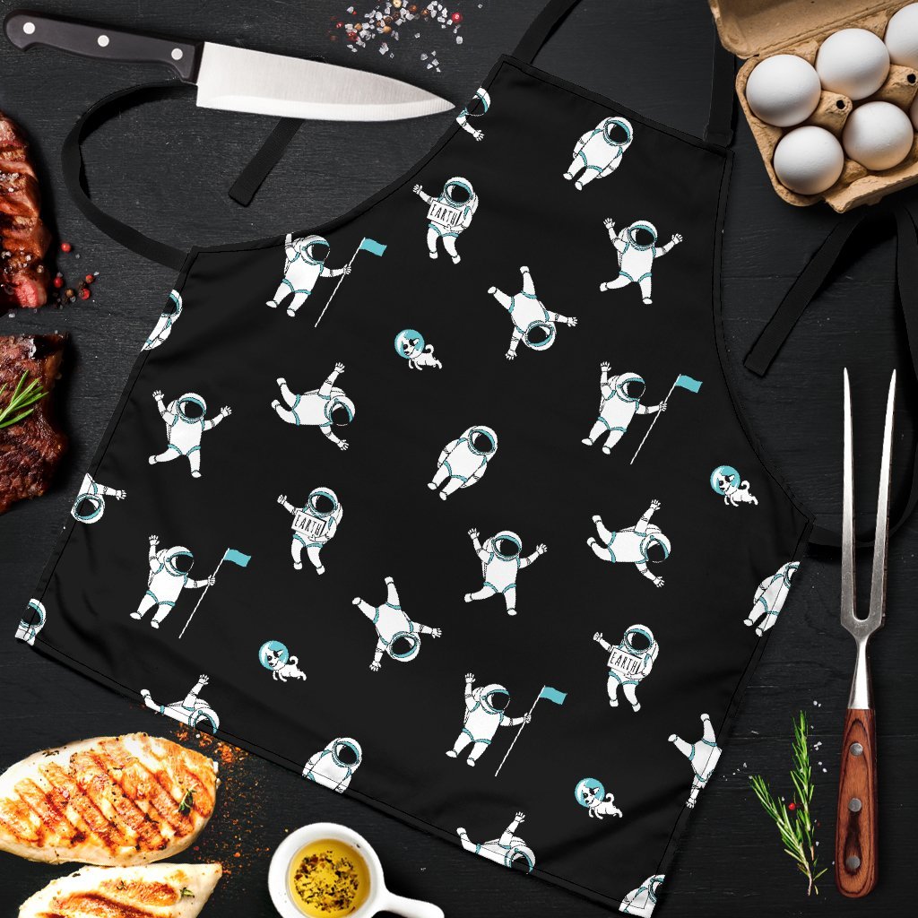 Astronaut Print Pattern Men's Apron-grizzshop