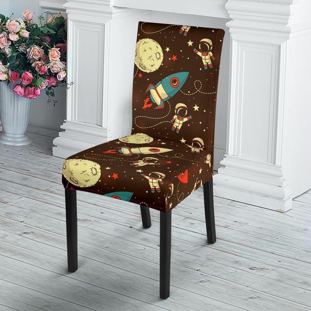 Astronaut Space Pattern Print Chair Cover-grizzshop