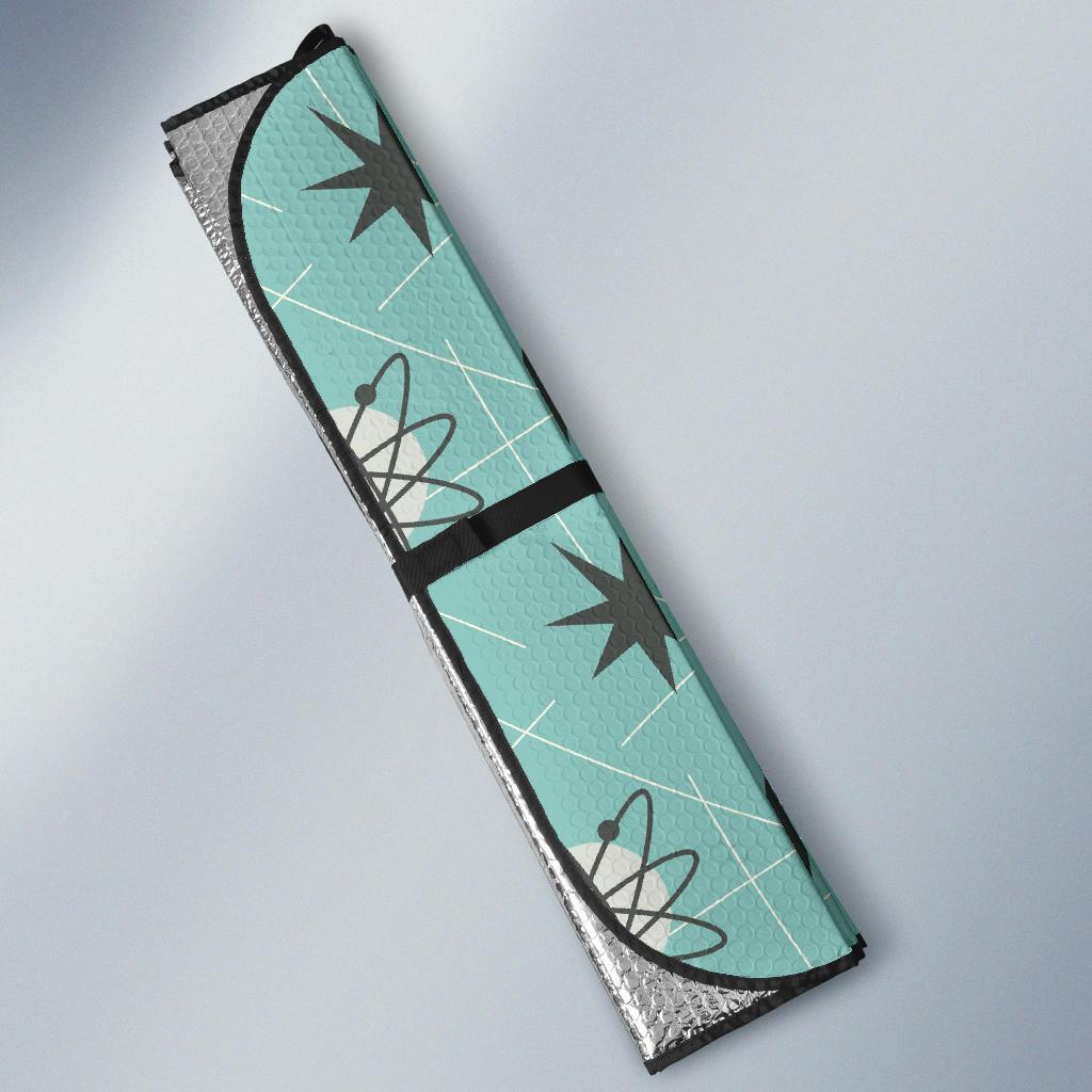 Atom Science Pattern Print Car Sun Shade-grizzshop