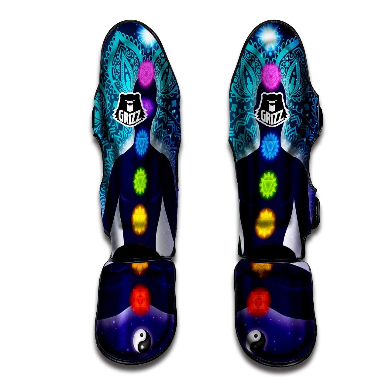 Aura Nine Chakras Print Muay Thai Boxing Shorts main image 1