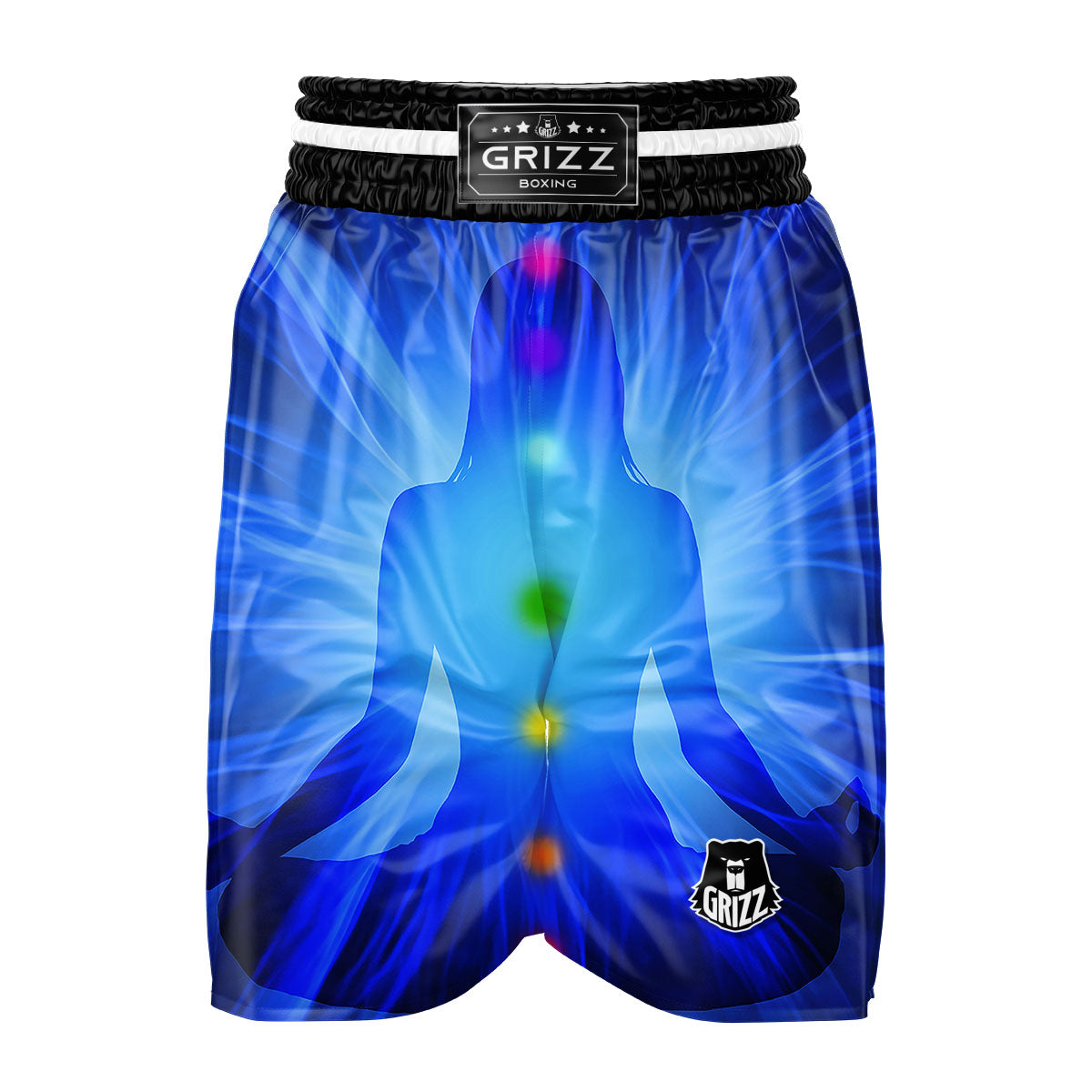 Aura Mandala Chakras Print Muay Thai Boxing Shorts main image 1