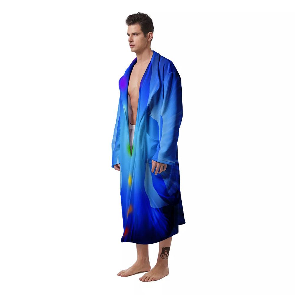 Aura Seven Chakras Print Men's Robe-grizzshop