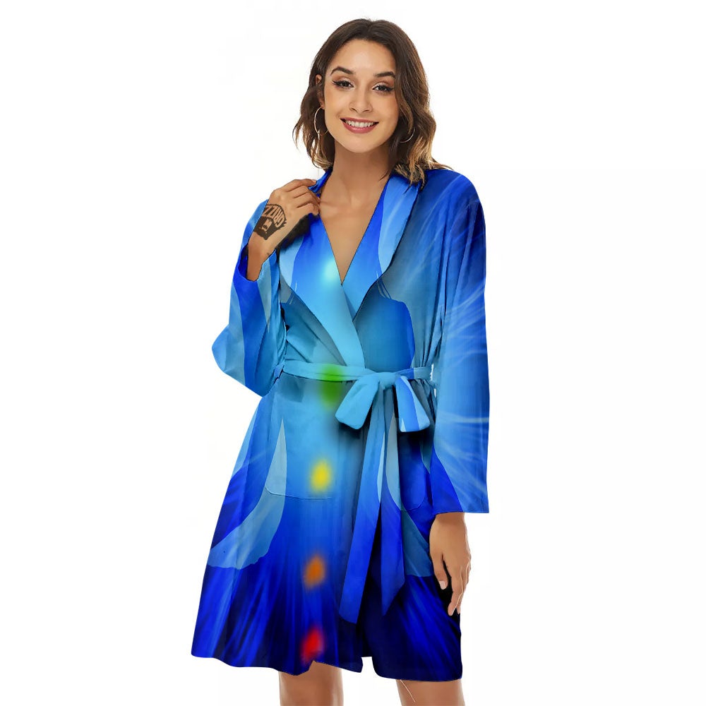 Aura Seven Chakras Print Women's Robe-grizzshop