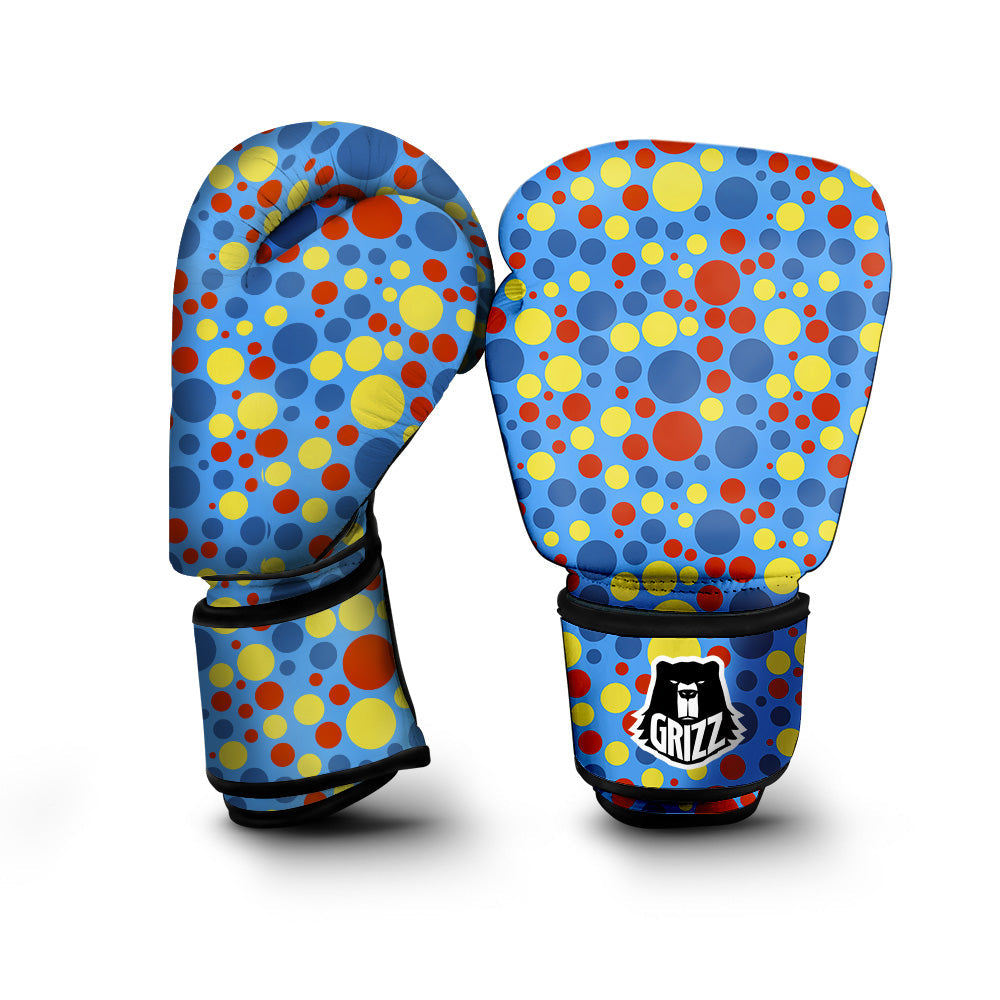 Autism Awareness Dots Color Print Pattern Boxing Gloves-grizzshop