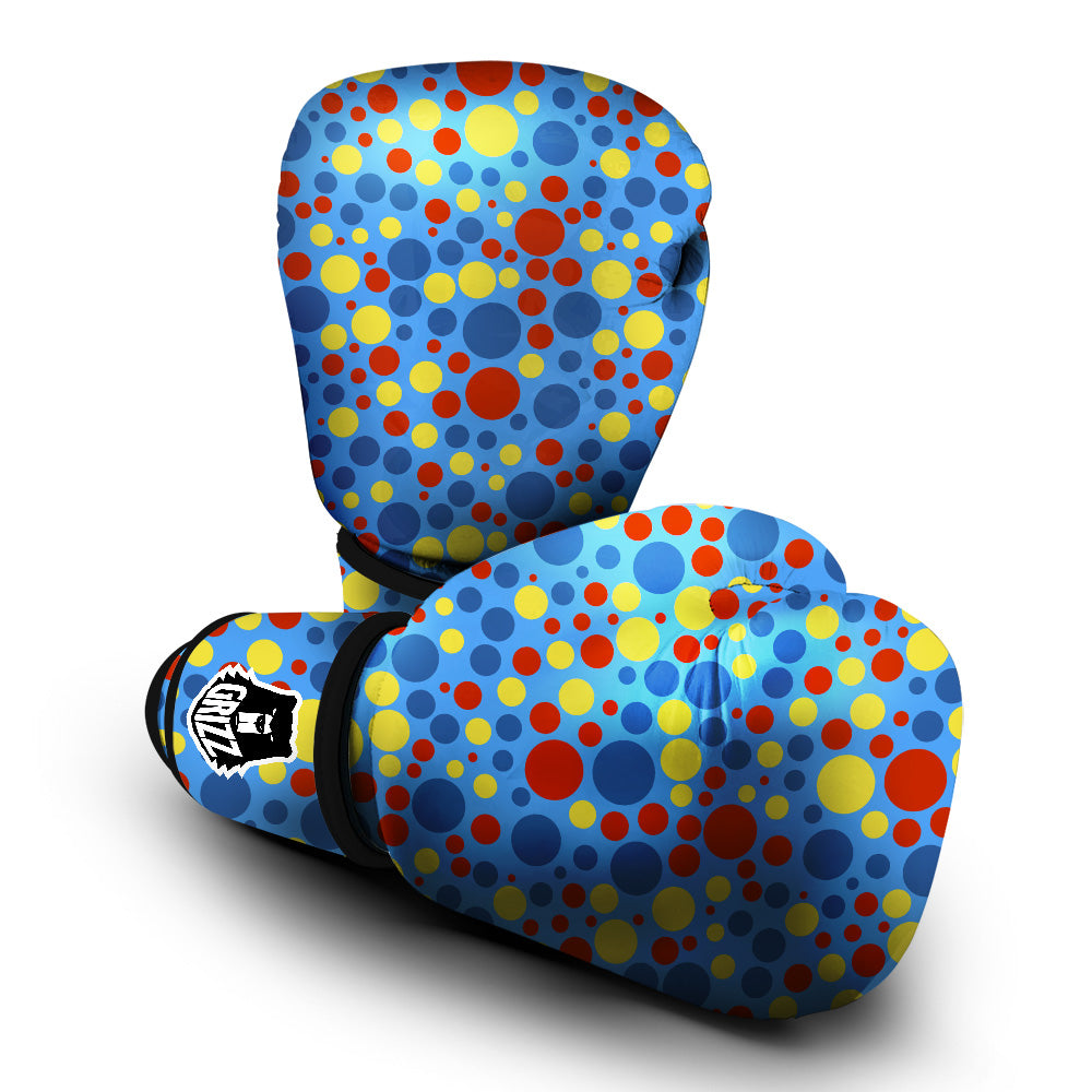 Autism Awareness Dots Color Print Pattern Boxing Gloves-grizzshop