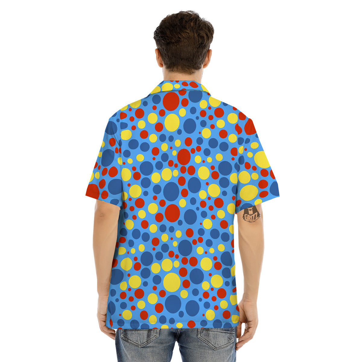 Autism Awareness Dots Color Print Pattern Men's Hawaiian Shirt-grizzshop