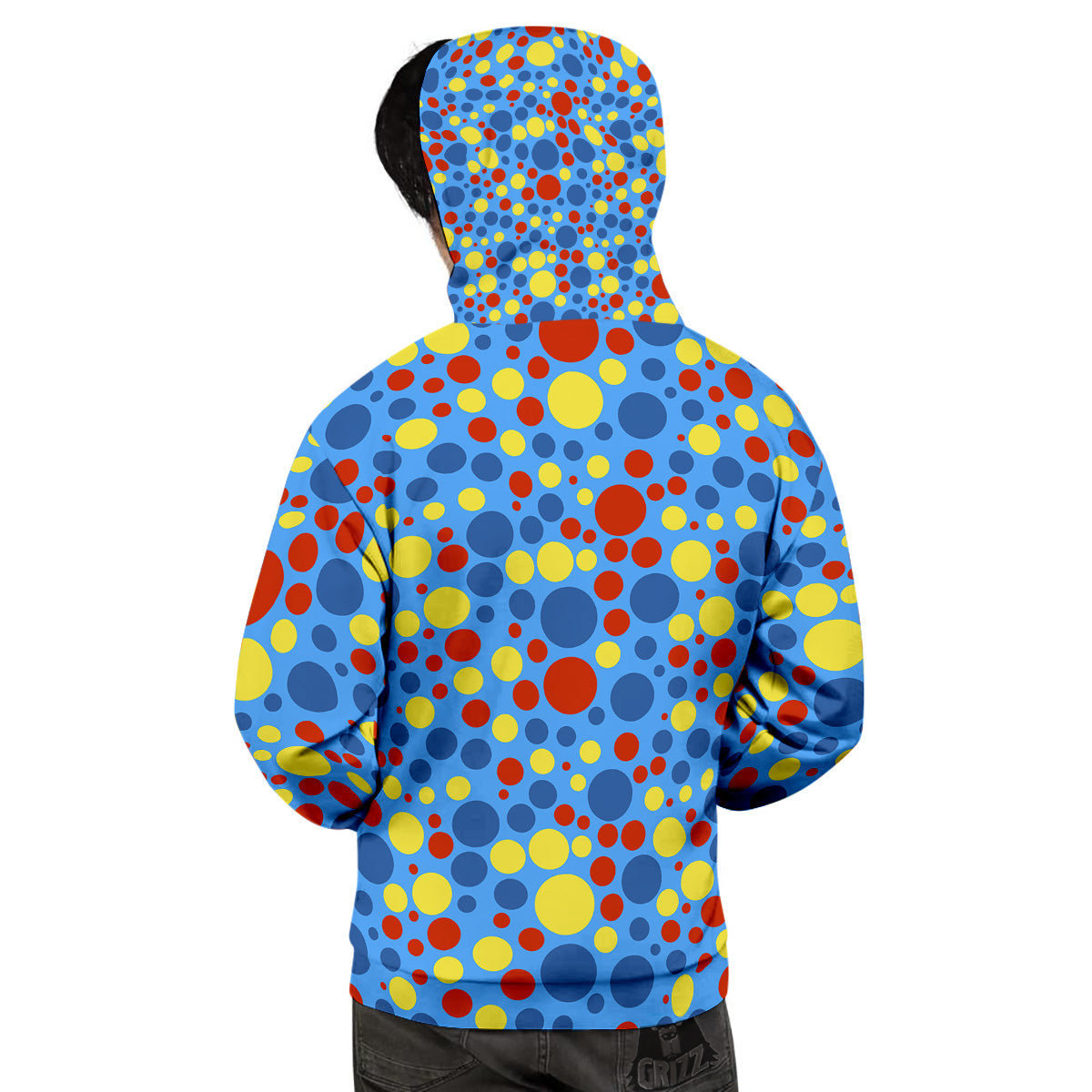 Autism Awareness Dots Color Print Pattern Men's Hoodie-grizzshop