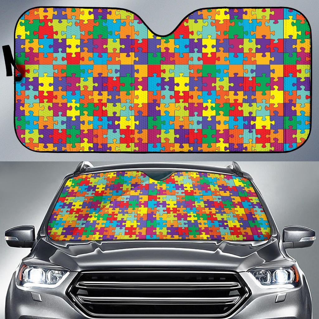 Autism Awareness Merchandise Car Sun Shade-grizzshop