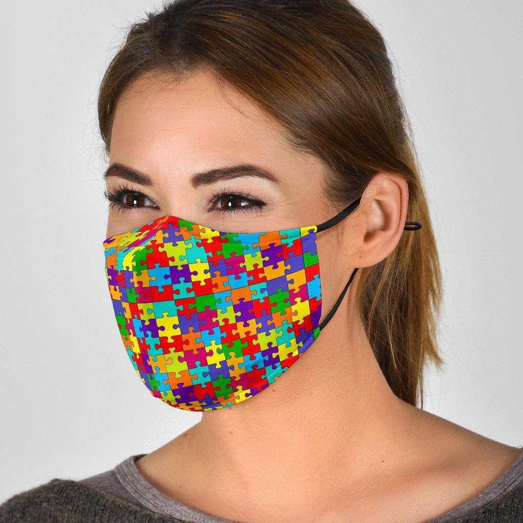 Autism Awareness Merchandise Face Mask-grizzshop