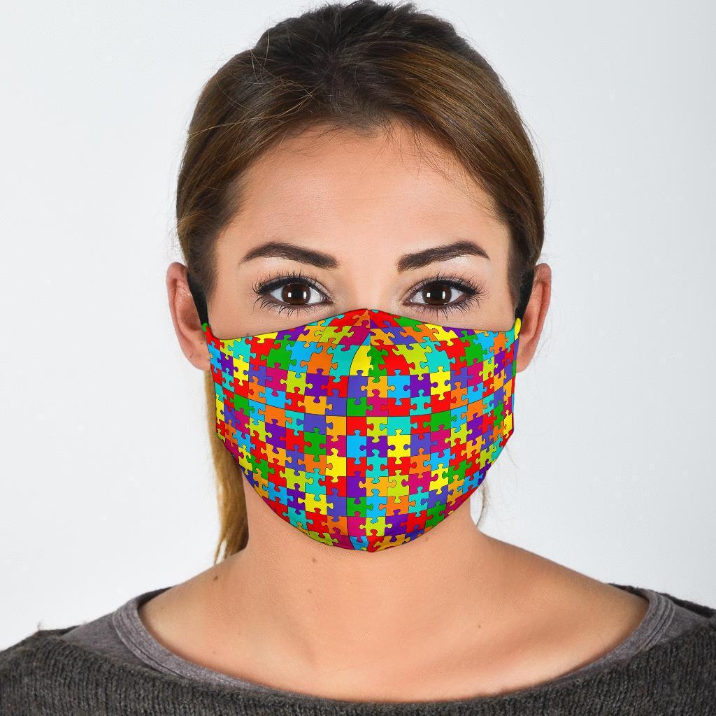 Autism Awareness Merchandise Face Mask-grizzshop