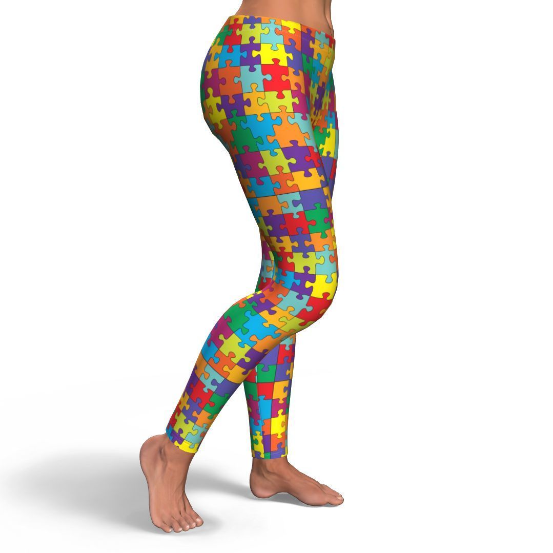Autism Awareness Merchandise Pattern Print Pattern Women Leggings-grizzshop