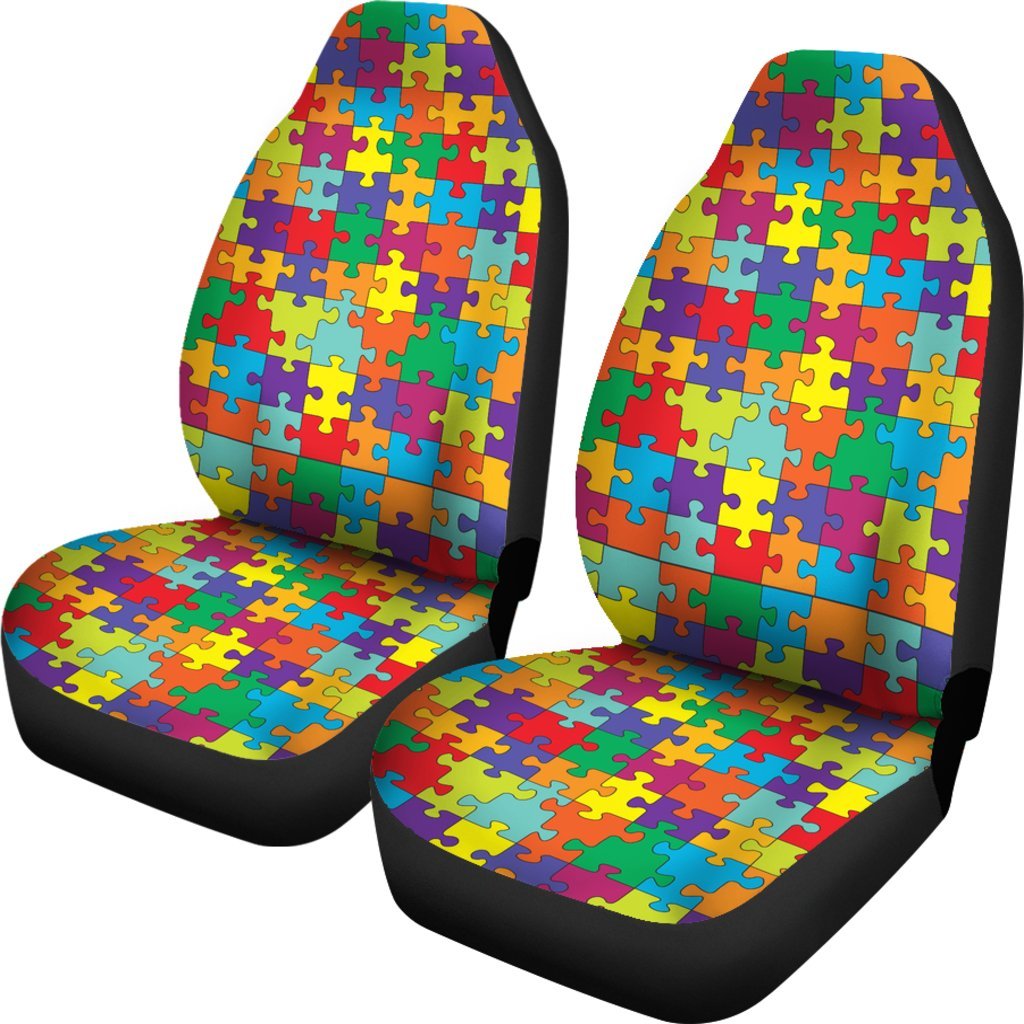 Autism Awareness Merchandise Universal Fit Car Seat Cover-grizzshop
