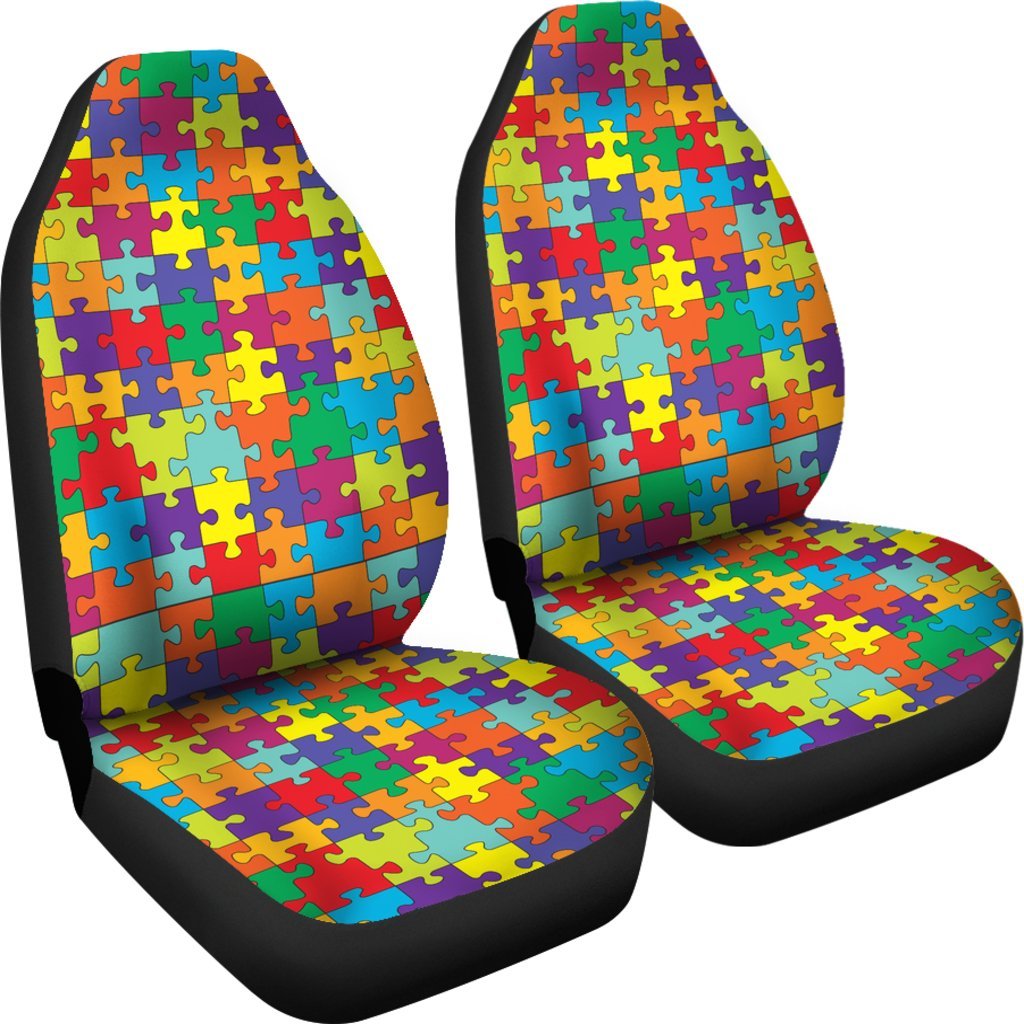 Autism Awareness Merchandise Universal Fit Car Seat Cover-grizzshop