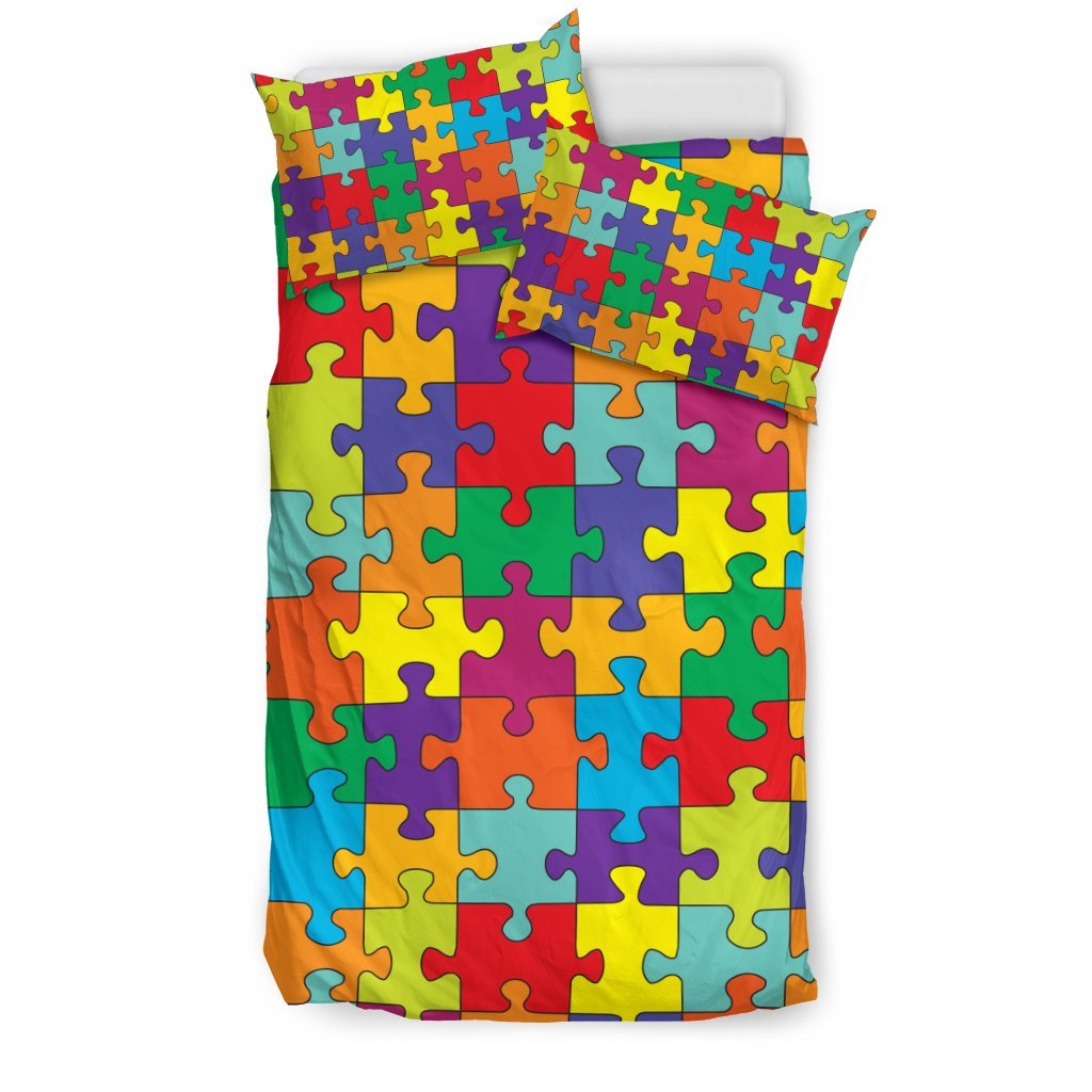 Autism Awareness Merchandise Duvet Cover Bedding Set-grizzshop