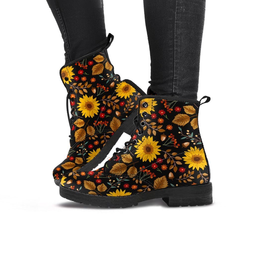 Autumn Sunflower Women's Boots-grizzshop