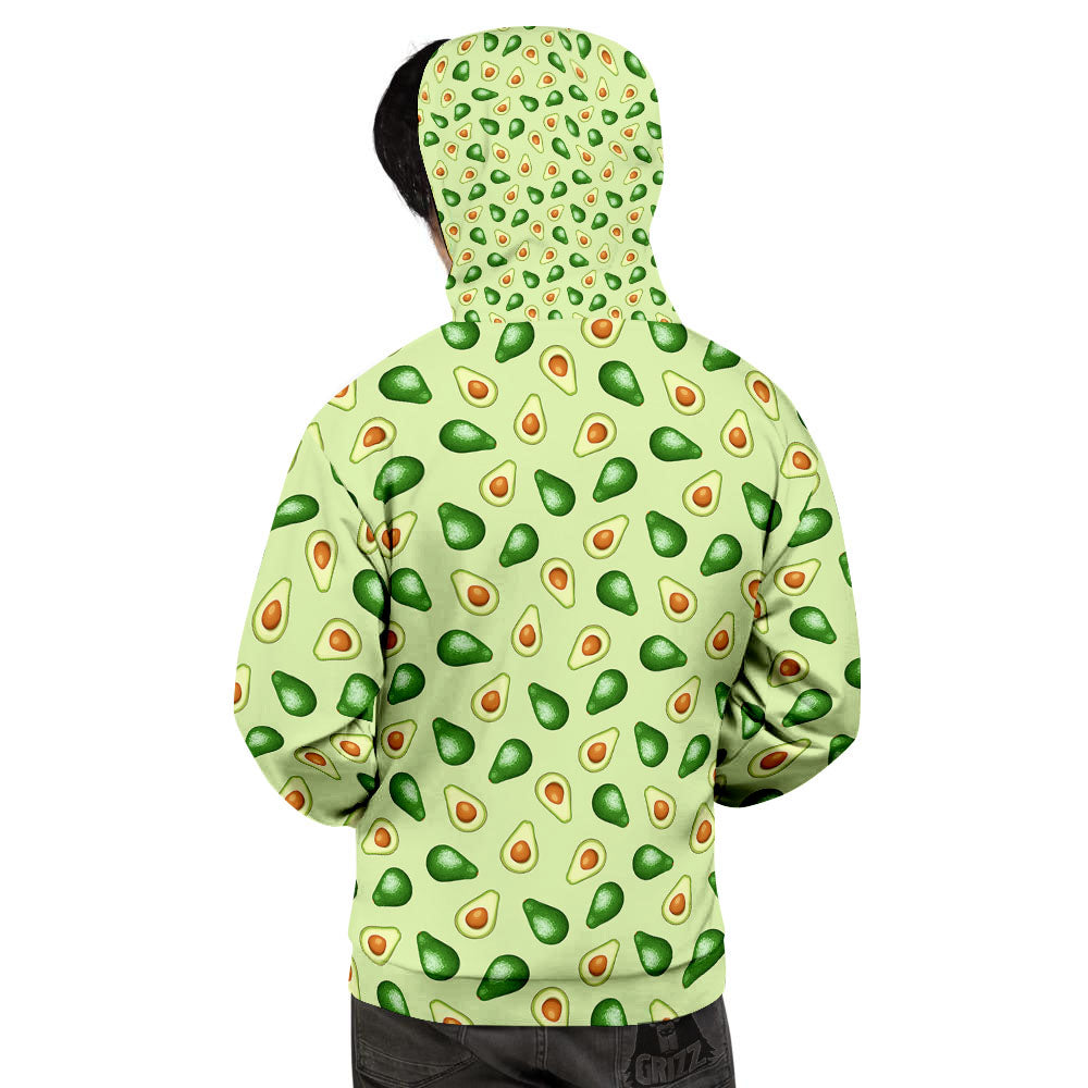 Avocado Half Cut Print Men's Hoodie-grizzshop