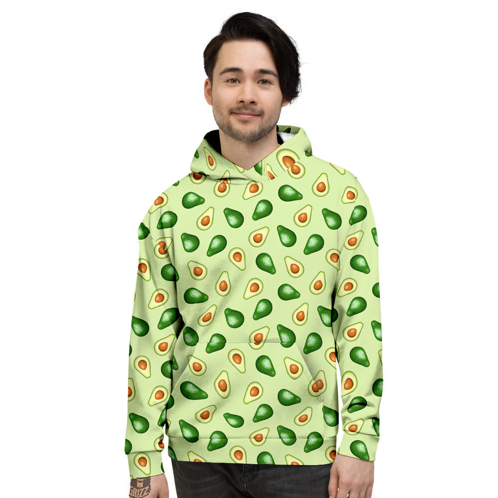 Avocado Half Cut Print Men's Hoodie-grizzshop