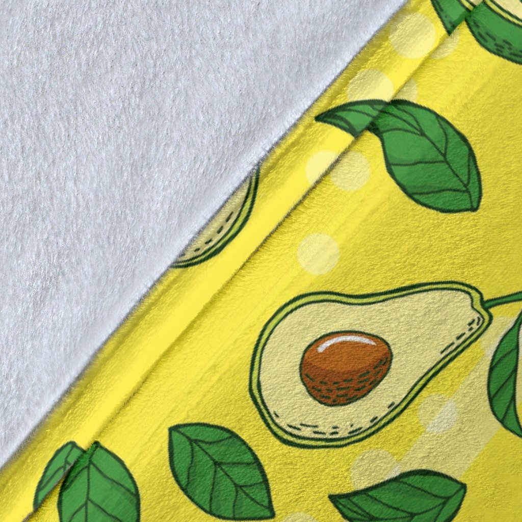 Avocado Yellow Pattern Print Blanket-grizzshop