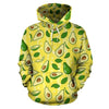 Avocado Yellow Pattern Print Women Men Pullover Hoodie-grizzshop