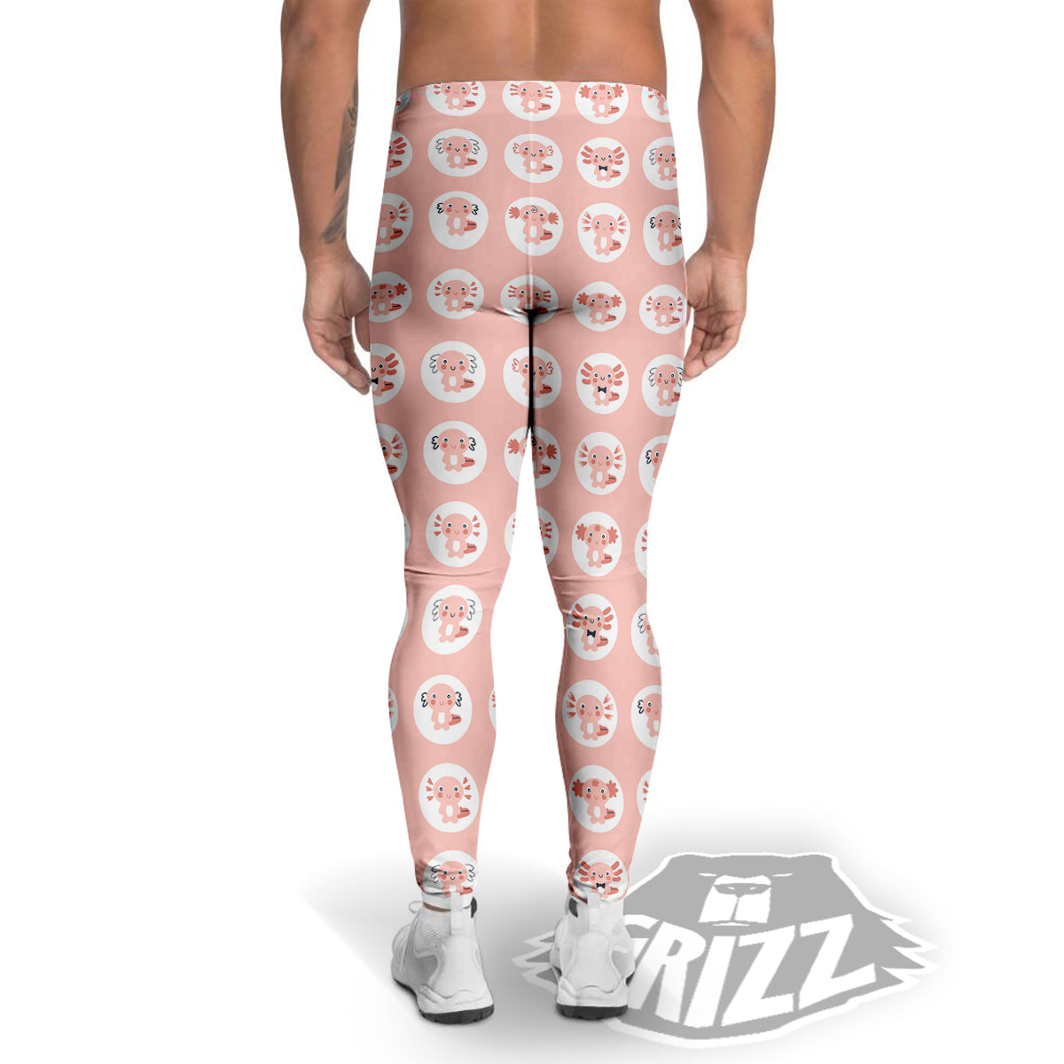 Axolotl Baby Print Pattern Men's Leggings-grizzshop