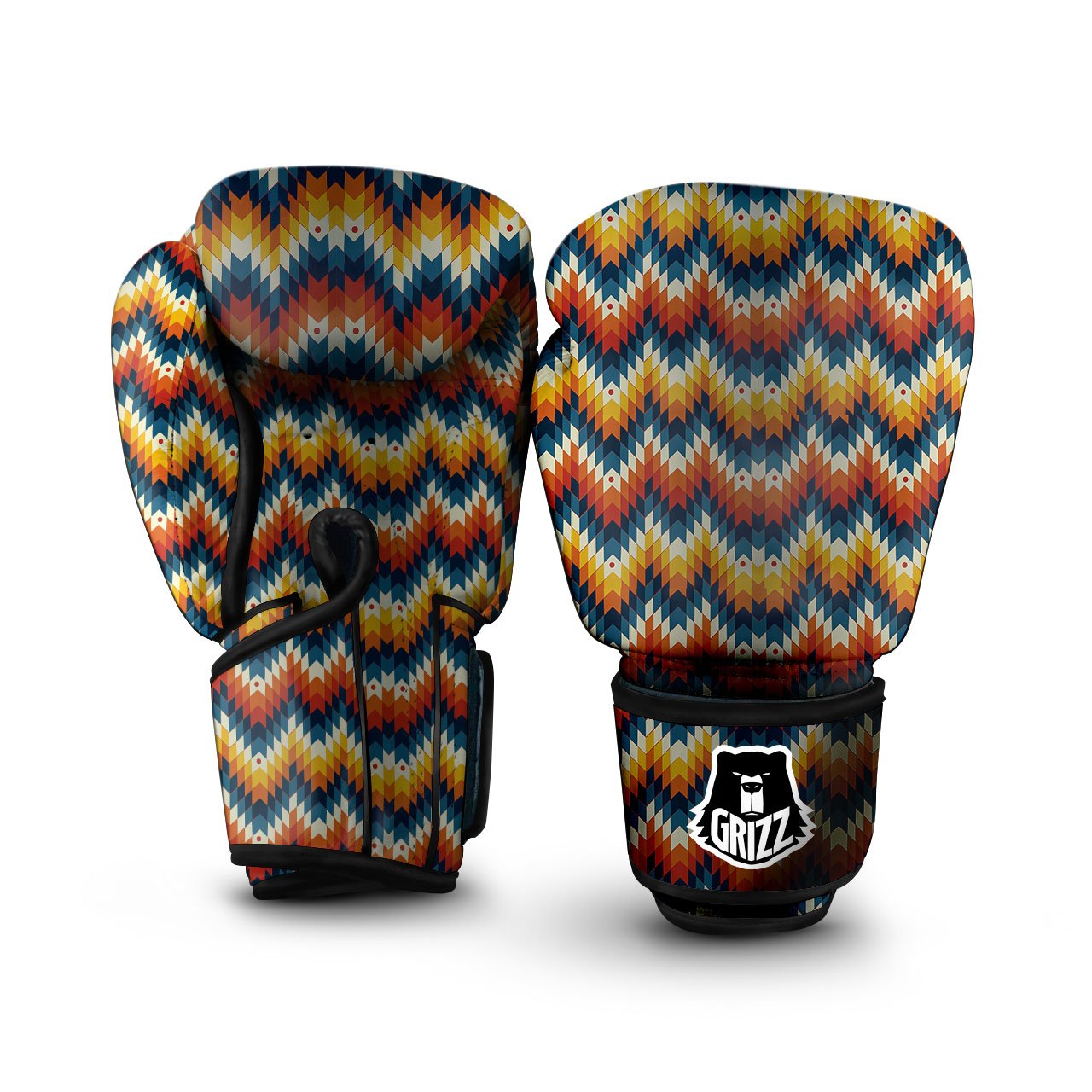 Aztec American Print Pattern Boxing Gloves-grizzshop