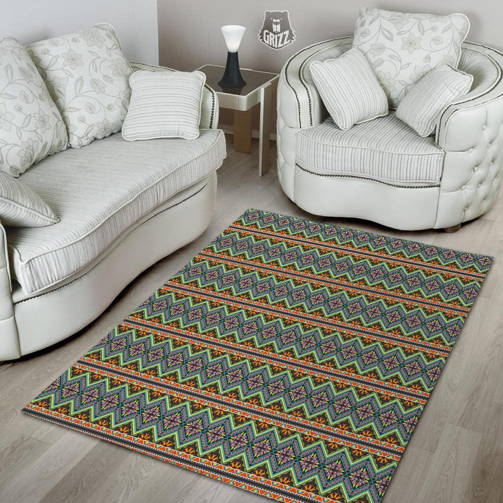 Aztec Boho Tribal Print Pattern Floor Mat-grizzshop