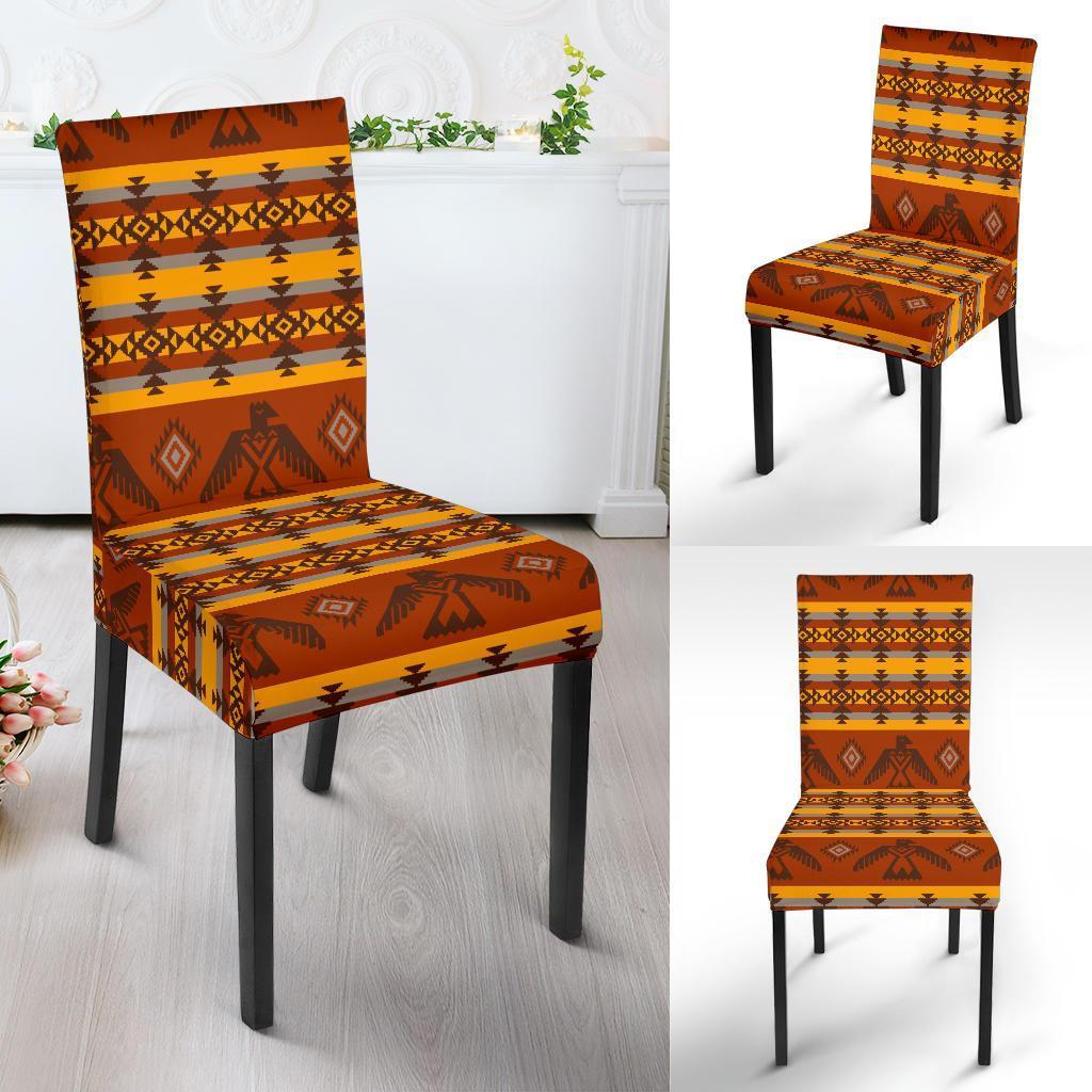 Aztec Eagle Pattern Print Chair Cover-grizzshop