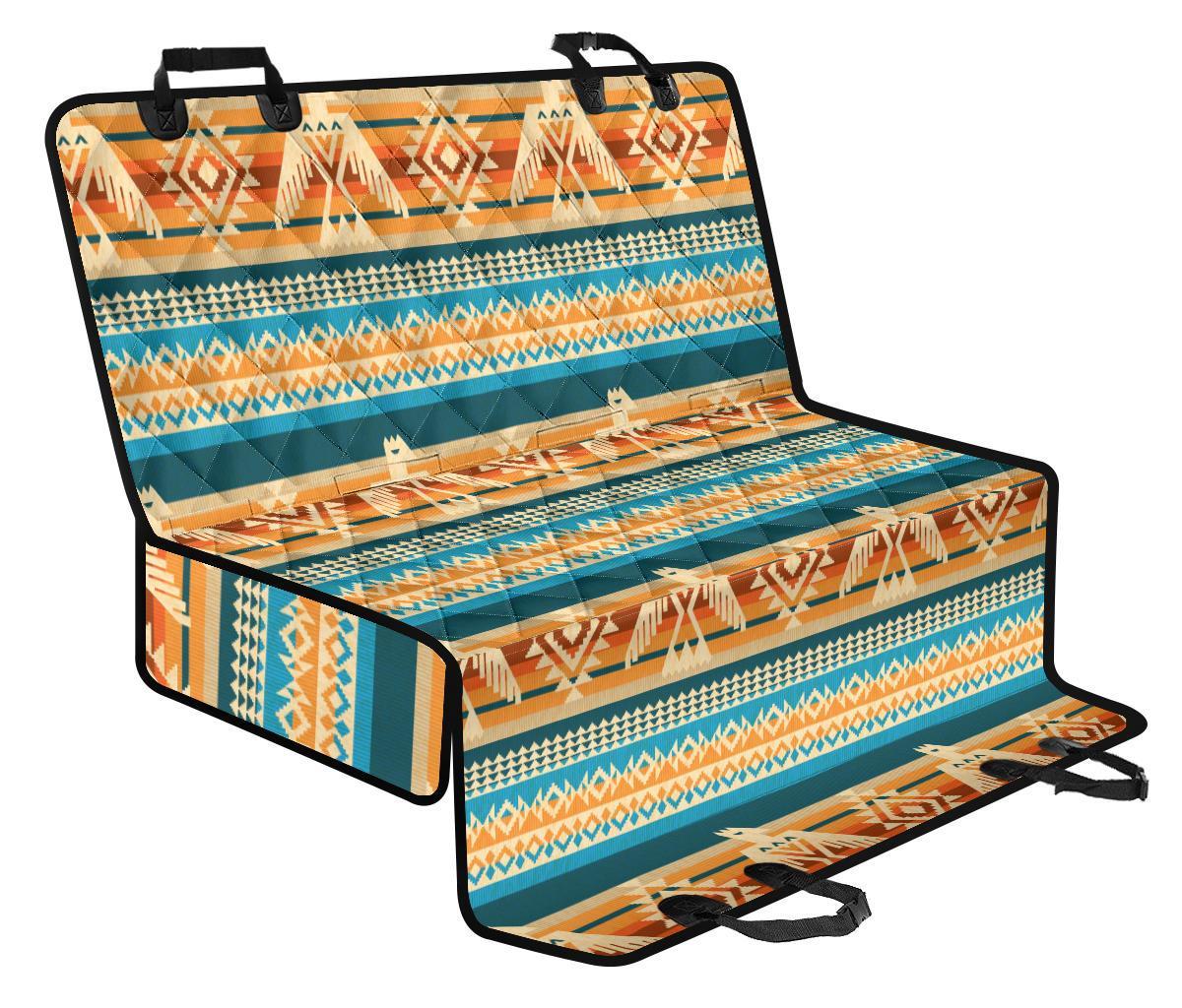 Aztec Eagle Print Pattern Pet Car Seat Cover-grizzshop
