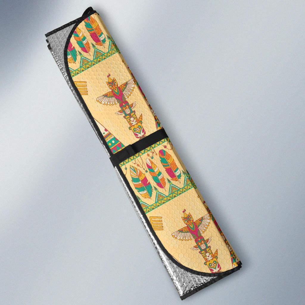 Aztec Indians Navajo Tribal Native American Print Car Sun Shade-grizzshop