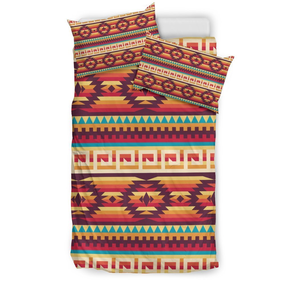Aztec Native American Tribal Navajo Indians Print Duvet Cover Bedding Set-grizzshop