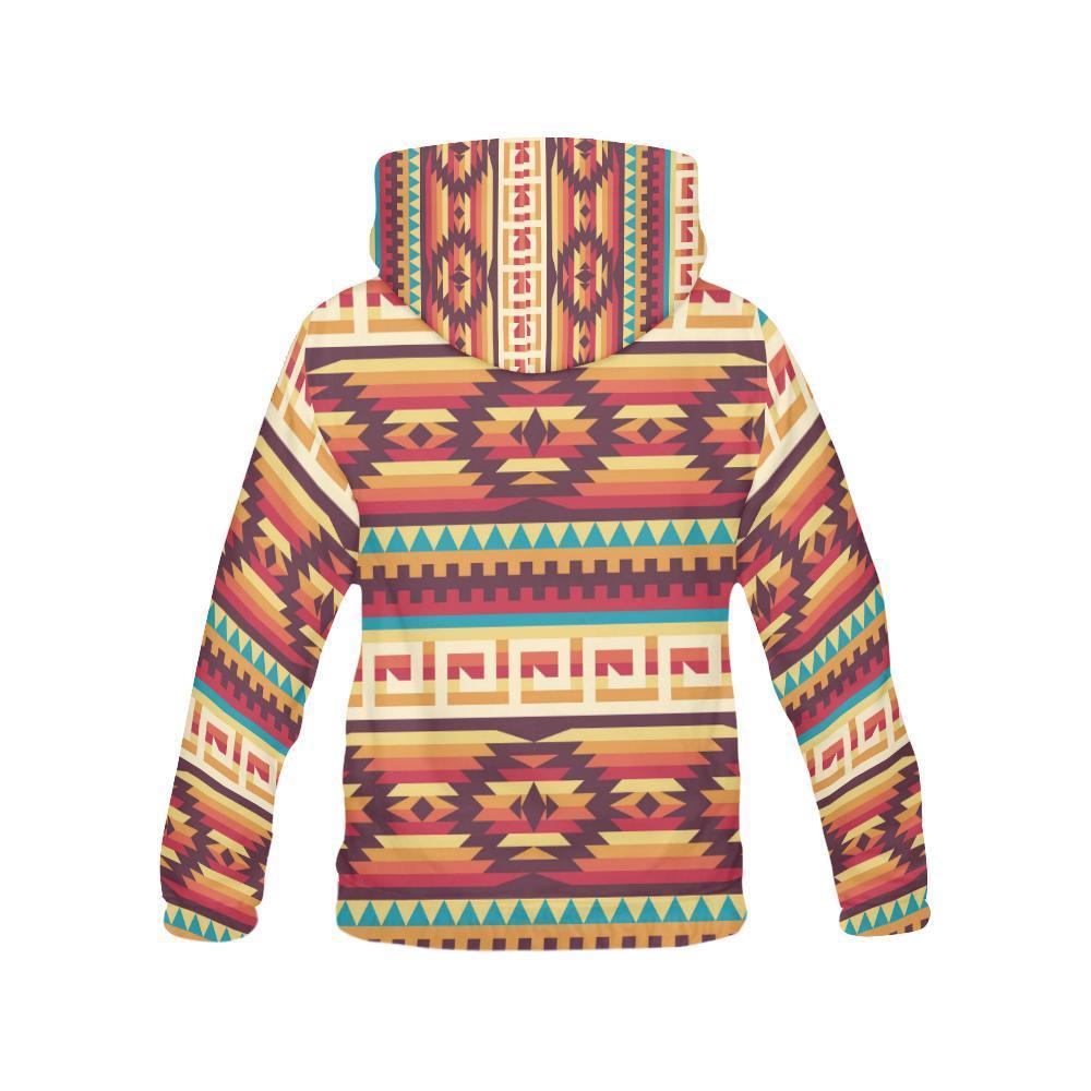 Aztec Native American Tribal Navajo Indians Print Men Pullover Hoodie-grizzshop