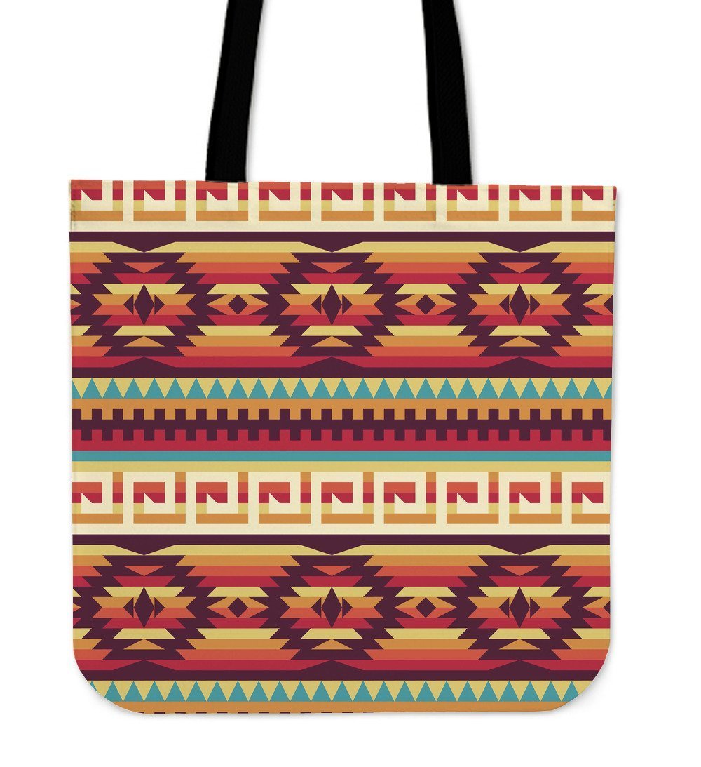 Aztec Native American Tribal Navajo Indians Print Tote Bag-grizzshop