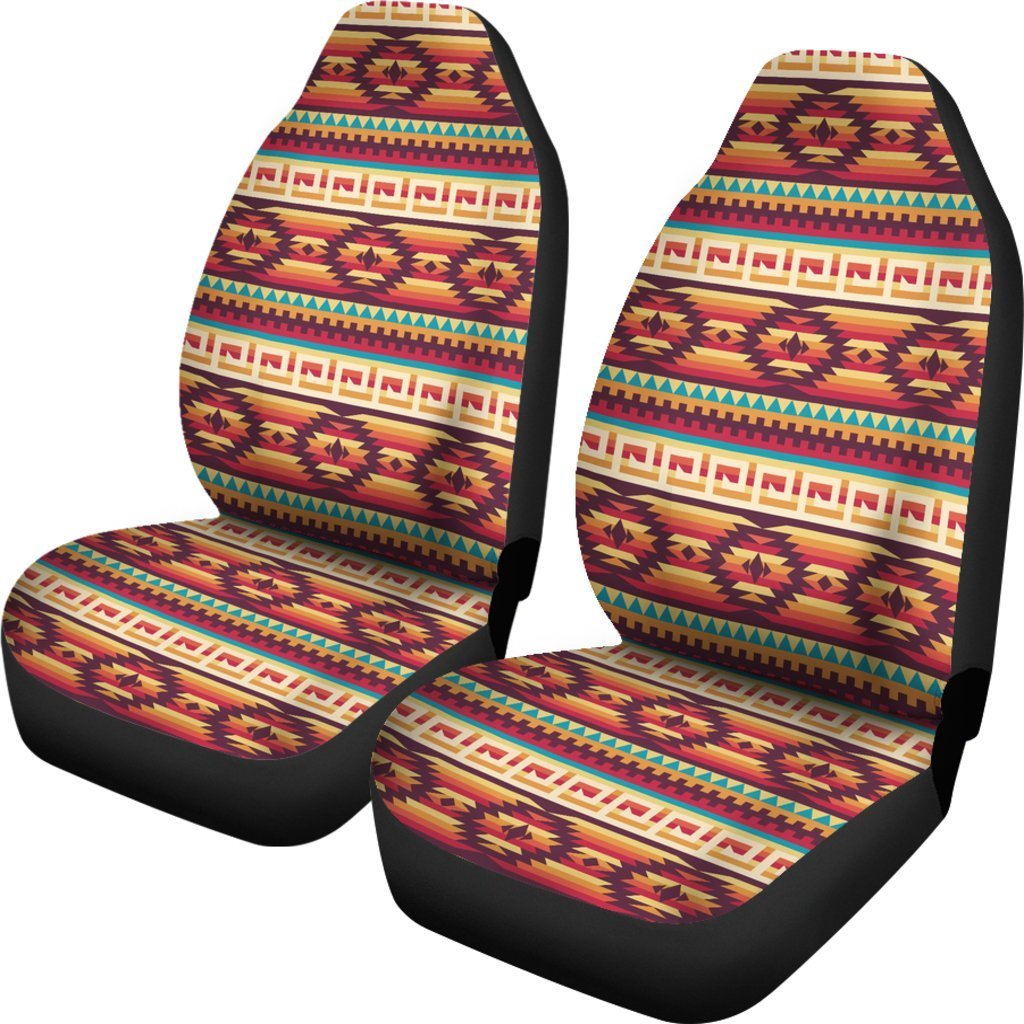 Aztec Native American Tribal Navajo Indians Print Universal Fit Car Seat Cover-grizzshop
