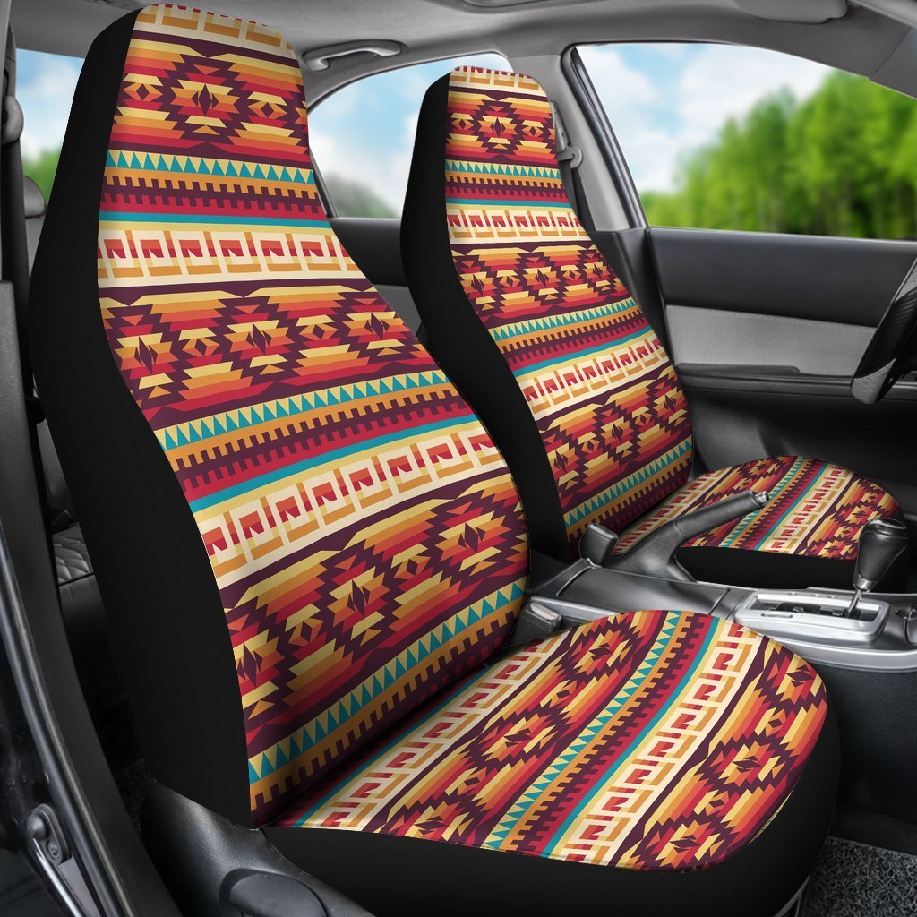 Aztec Native American Tribal Navajo Indians Print Universal Fit Car Seat Cover-grizzshop