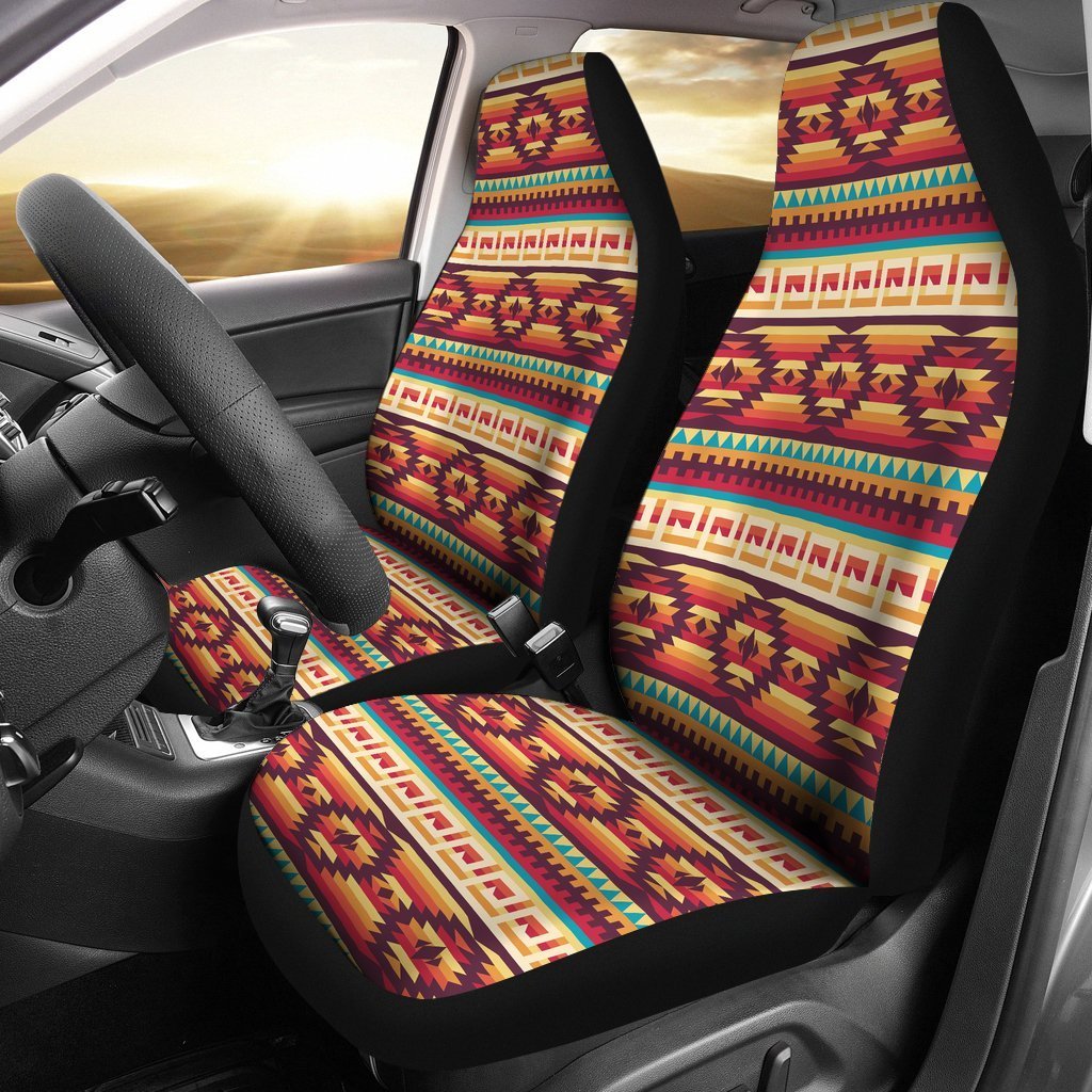 Aztec Native American Tribal Navajo Indians Print Universal Fit Car Seat Cover-grizzshop