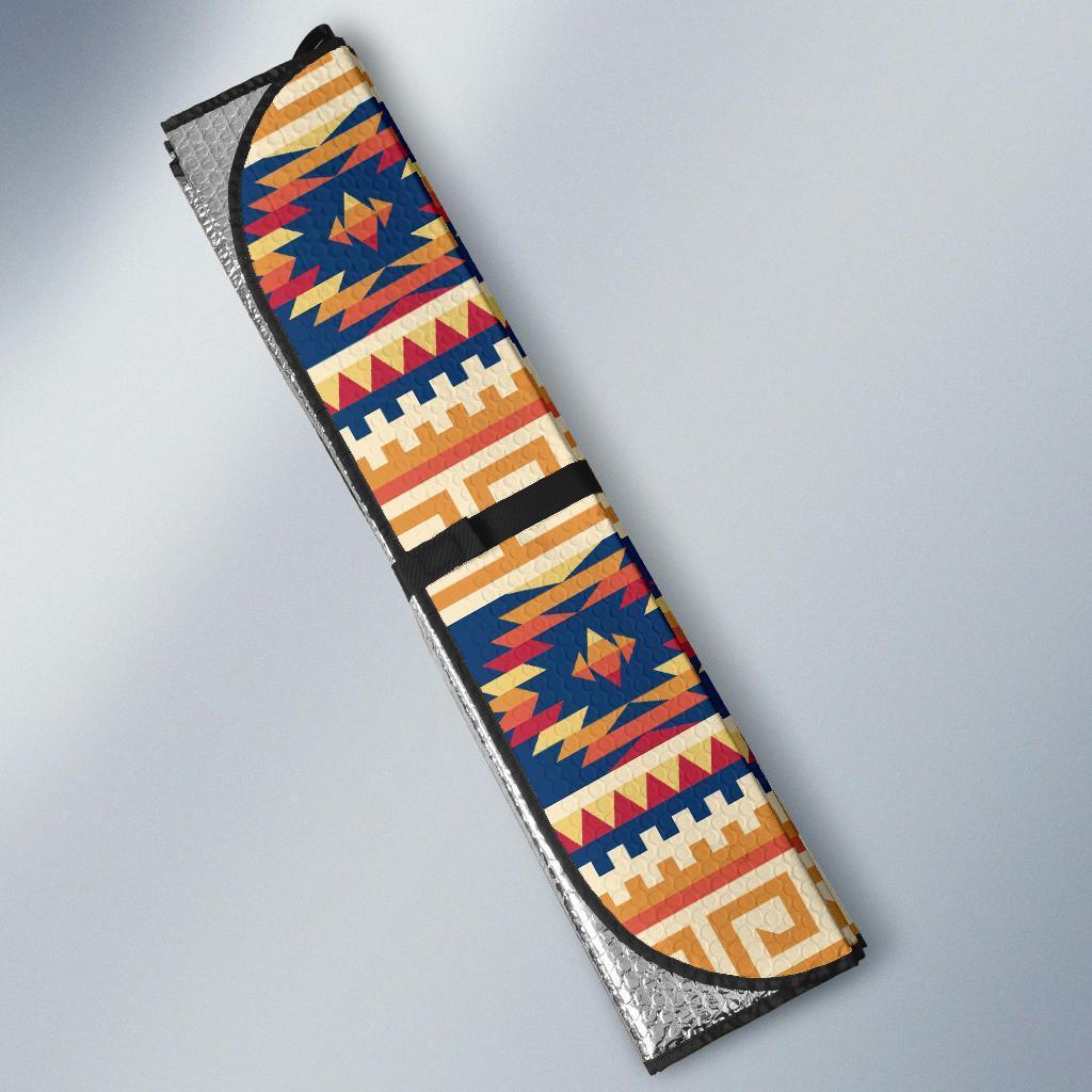 Aztec Tribal Indians Navajo Native American Print Car Sun Shade-grizzshop