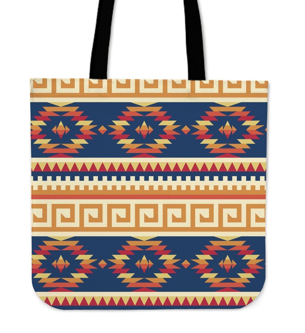 Aztec Tribal Indians Navajo Native American Print Tote Bag-grizzshop