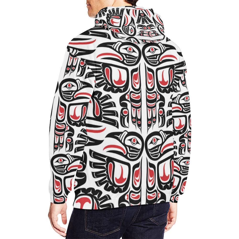 Aztec Tribal Native American Indians Navajo Print Men Pullover Hoodie-grizzshop