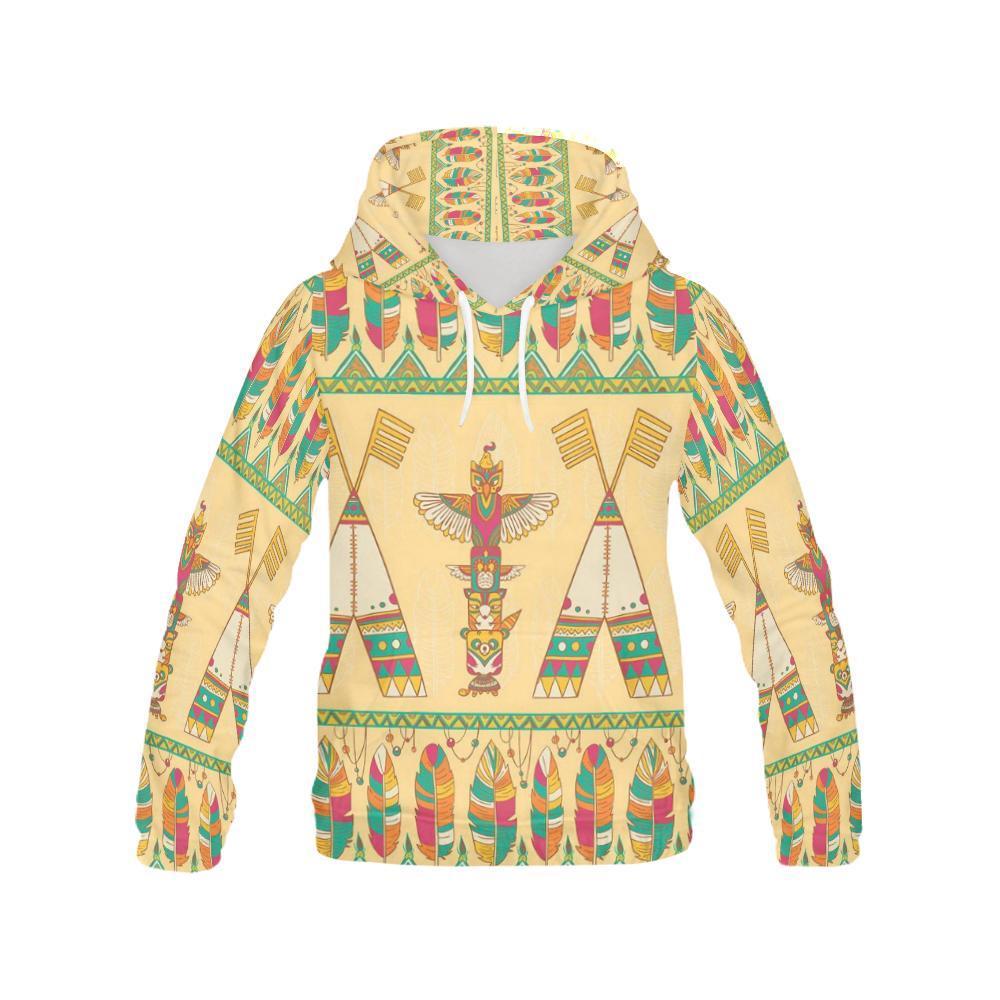 Aztec Indians Navajo Tribal Native American Print Women Pullover Hoodies -grizzshop
