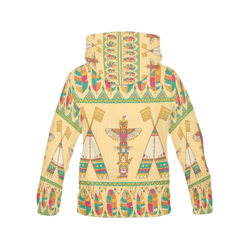 Aztec Indians Navajo Tribal Native American Print Women Pullover Hoodies -grizzshop