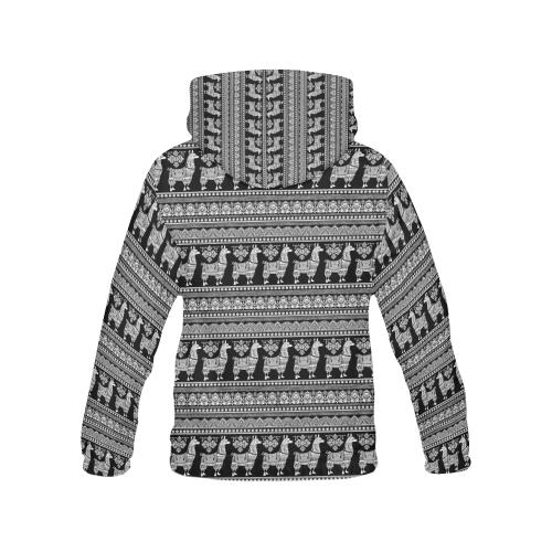 Aztec Llama Pattern Print Men Pullover Hoodie-grizzshop